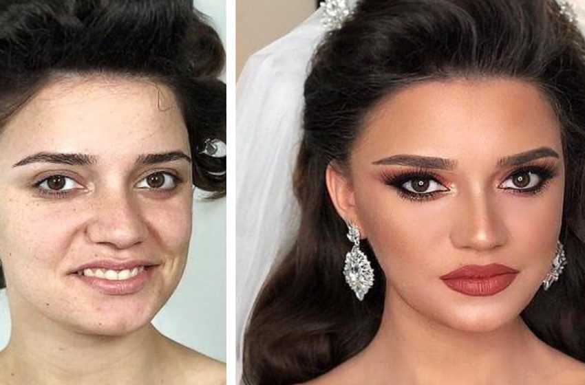  Look how bridal makeup can turn brides into princesses!