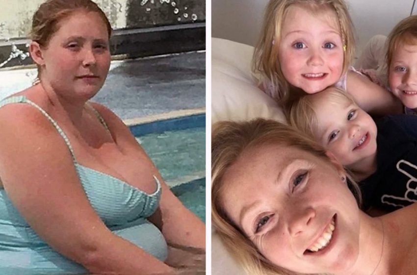  A mother of three children managed to lose 55 kg in one year. Look what does she look like now…