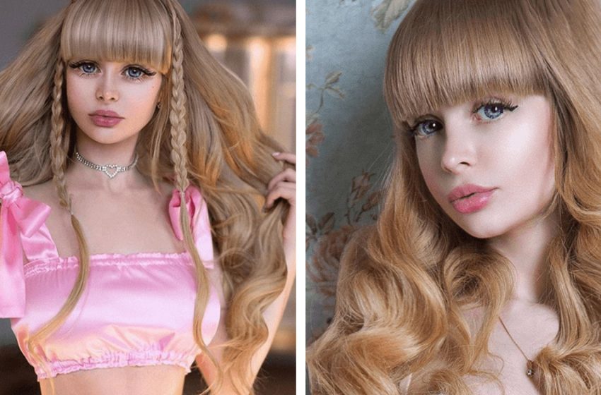  Look what a living doll looked like before her transformation!