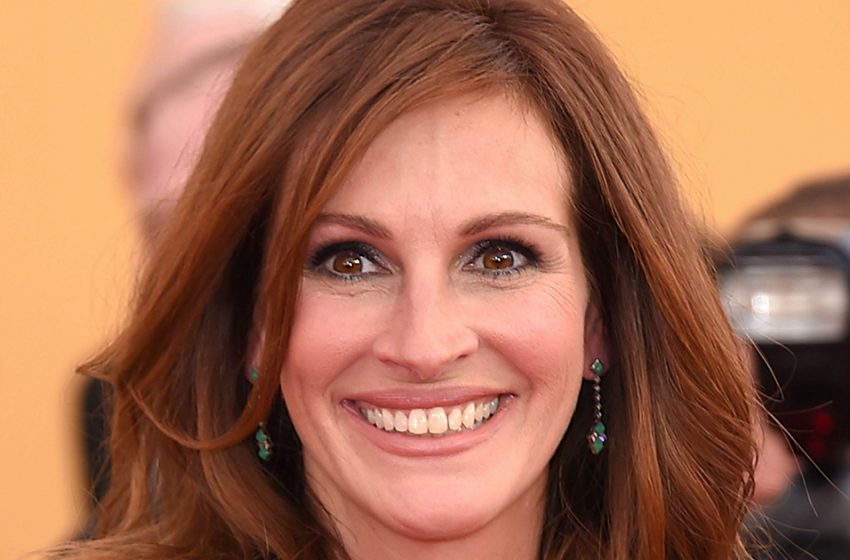  Julia Roberts made a splash at the gala evening. Her red curls just drive the fans crazy!