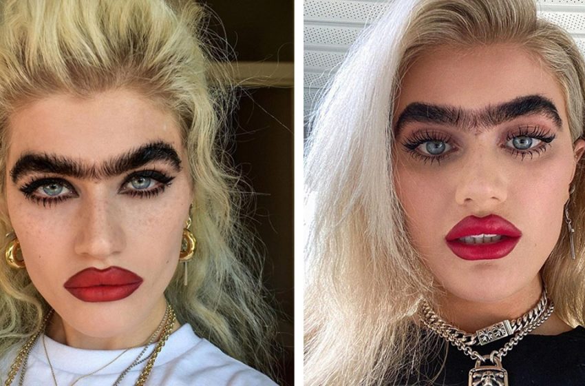  “She Looks Unnatural!” What The Model Looked Like Before Her Fame Over The Unibrow