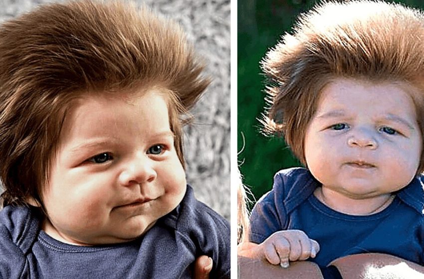  What 2 Month Old Baby With Crazy Thick Hair Looks Like Now