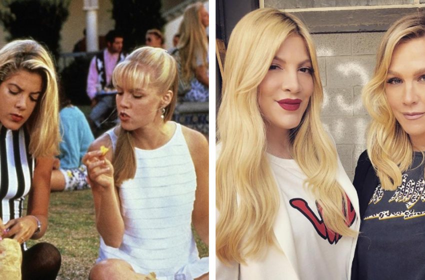  “Beverly Hills 90210” Stars Tori Spelling And Jennie Garth Share The Same Looks