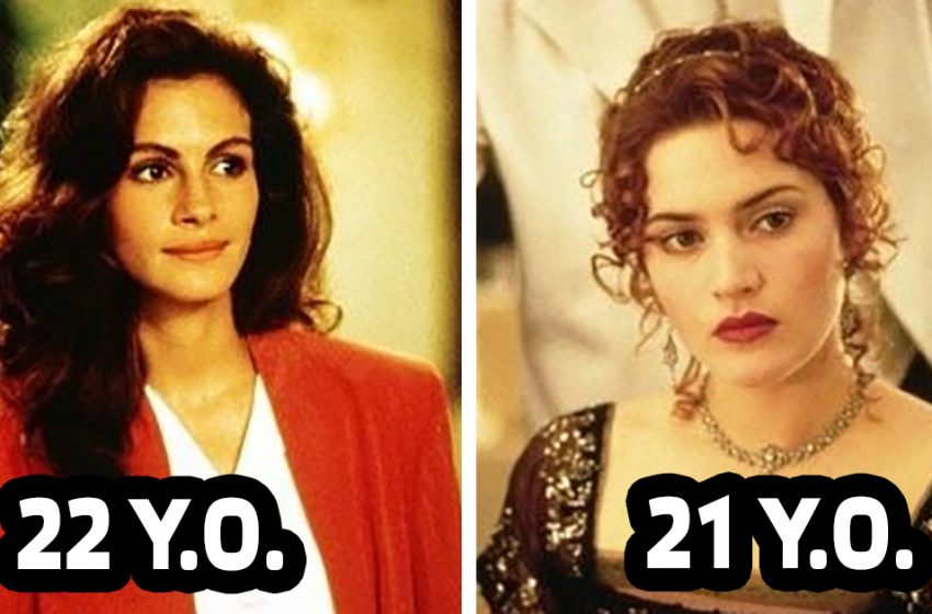  How old were the famous actresses when they starred in their cult films?