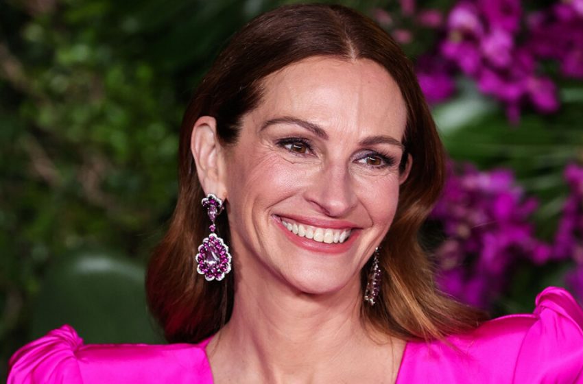  “Charming beauty with a sense of humor”: Julia Roberts in a dress with portraits of Clooney caused a stir!