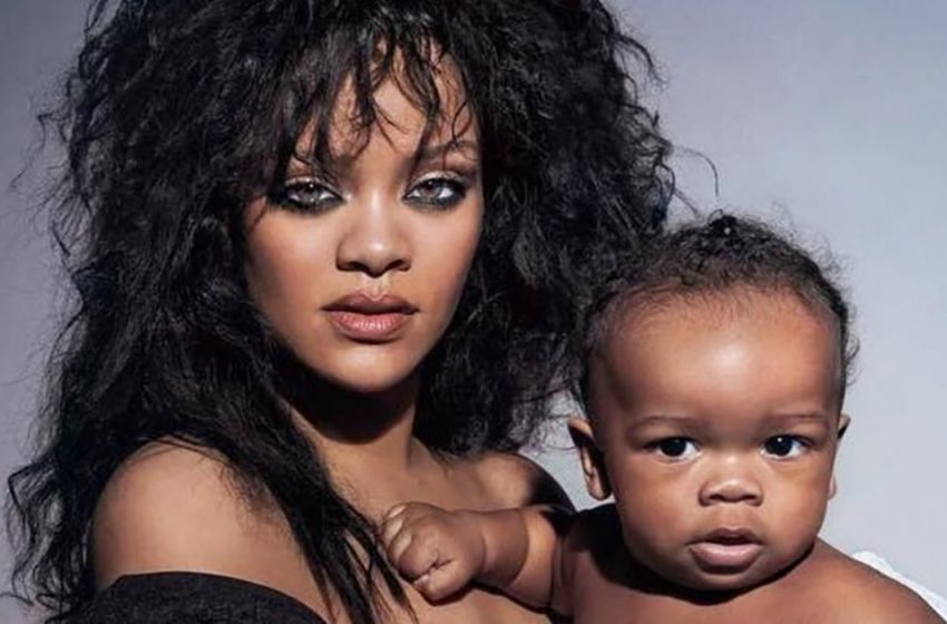  Pregnant Star In a Dress With a High Slit: Rihanna With Her Husband And a 9-Month-Old Son Appeared On The Cover Of British Vogue!