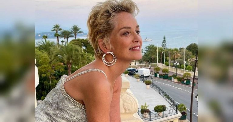 Ready For The Summer Sharon Stone Flaunts Toned Physique In A Revealing Bikini Everythingfun