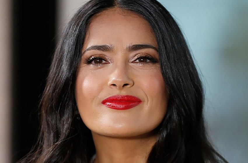  “Naked” Dress With Thin Straps: Salma Hayek Impressed Everyone With a Luxurious Neckline At a Gala Concert!