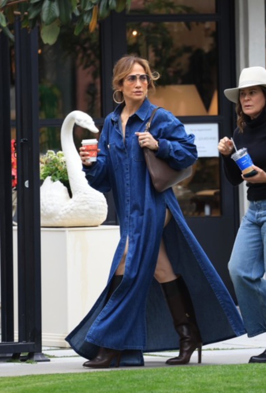 The Star Showed Off Her Hips Jennifer Lopez In A Dress With Daring Slits Was Embarrassed In